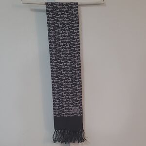 Dolce & Gabbana Black and Gray Patterned Scarf